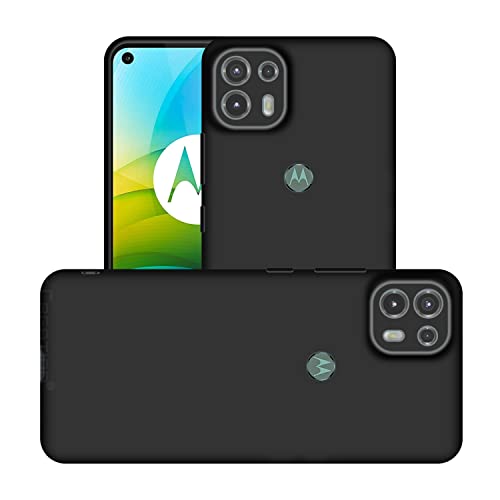 Image of Case Creation Liquid TPU Silicone Cover for Motorola Edge 20 Fusion Soft Case,Anti-Dirty Slim Case Matte Candy TPU Raised Bezel (Splash of Color) Back Case Cover for Motorola Edge 20 Fusion -Black