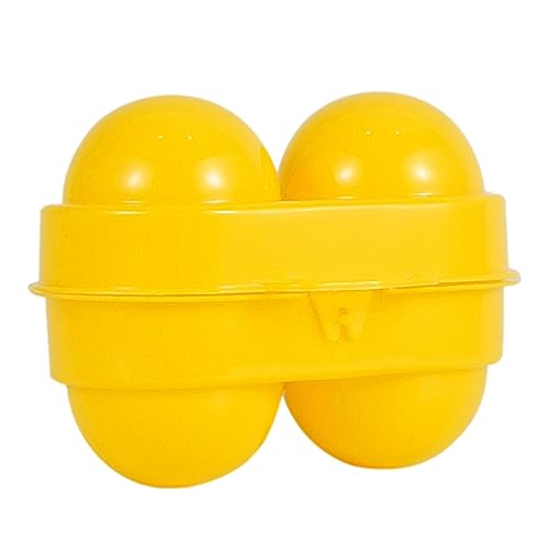 Portauova da Campeggio - Contenitore per Uova Con 2 Scomparti e Protezione Antiurto - Organizer da Viaggio Con Vassoio