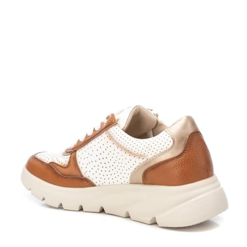 Xti Para Mujer. 14257503-CAMEL Zapatillas 142575 MarróN (37), Plano, Cordones, Casual - 4