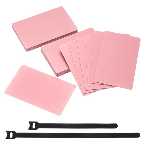 Cartes de visite vierges aluminium MECCANIXITY rose pour fidélité et cadeaux