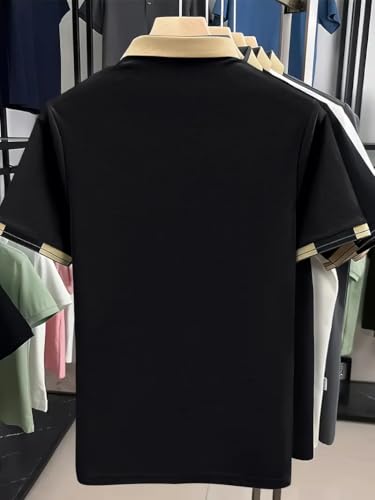 Image of TAGAS Mens Polo T-Shirt || Men's Color Block Polo Tshirt | Short Sleeve Casual Pullover with Collar |Casual Wear for Men | Mens Regular FIT T-Shirts