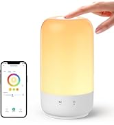 meross Smart Table Lamp for Bedroom, Smart Lamp Works with Homekit and Alexa, WiFi LED Nightstand...