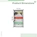Bosreroy Key Cabinet with 24 Positions, Transparent Door, Aluminum Alloy Key Box, Wall Mount Key Organizer for Realtors, 46.3 X 27.3 X 6 Cm