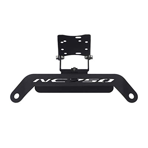 XIAOZHIWEN Soporte de la Placa de la Placa GPS de la Motocicleta Soporte de navegación para Honda NC750D hnxzw (Color : Black) Cover