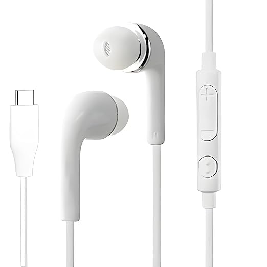 Image of Original Wired Earphones Compatible with Samsung IC050 Type-C Earphone, White