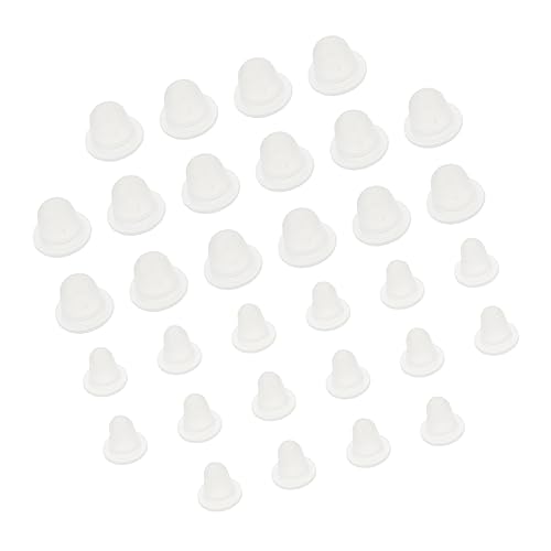 Mikinona 200 Pezzi Tazze Per Colorante Per Tatuaggi Tappi Trasparenti Contenitori in Gel Di Silice Pulito e Trasparente Senza Odore Per Tatuatori Amatoriali e Professionisti