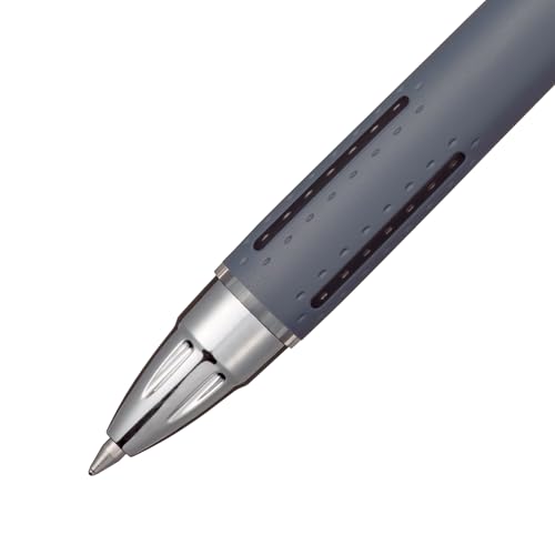 Image of Uni-Ball Jetstream RT Ballpoint Pen, Fine Point (0.7mm), Indigo Barrel, Black Ink, 6 Pens