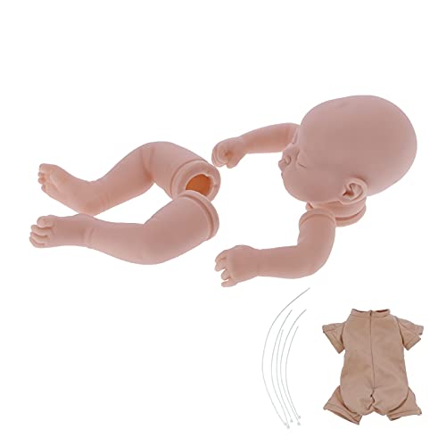 Kit de muñeco realista sin pintar con molde de silicona y PVC seguro