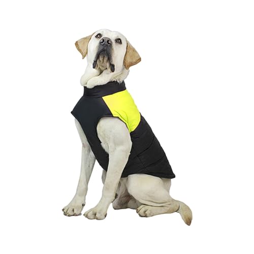 Chaleco de invierno para perros con cremallera y anillas en D impermeable verde 2XL 7