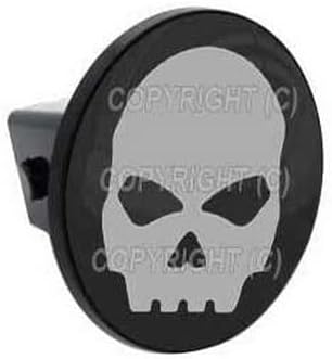 Custom Class 3 Tow Hitch Receiver 2" Insert Plug Truck & SUV - Grey Skull G Style-9856-6766
