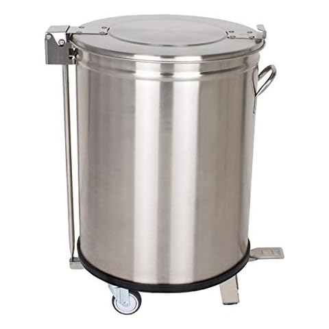 Beeketal 'BGA-100' Gastro Treteimer Mülleimer 100l aus Edelstahl Cover