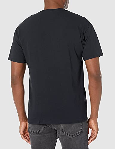 Harry Potter Men's Hogwarts Line Art Short Sleeve Tee Shirt, Black, Large2