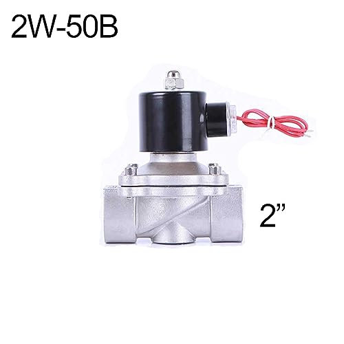 Électrovanne à eau 2 pouces en laiton 12V et acier inoxydable 240V BSP - 5