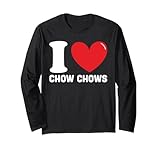 Articolo Chow Chow Cuore rosso I Love Chow Chows Maglia a Manica