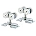 Prime-Line Products N 7449 Door Roller Assembly, 7/8 in., Convex, Plastic Tires, Steel Bracket & Ball Bearings, Pack of 2