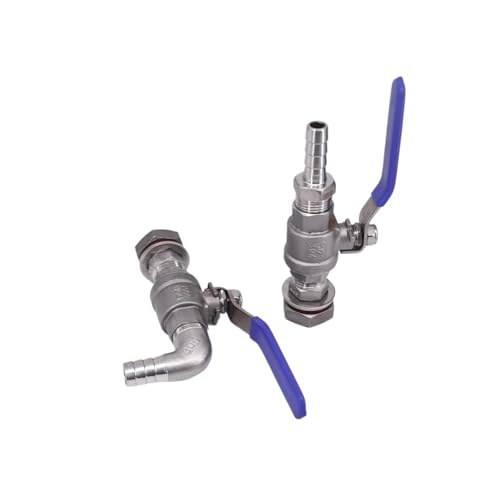 Grifo interruptor de agua tipo válvula de bola de mamparo y espiga 16mm BSP 4