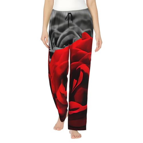 Pantalon de pyjama en polyester ample pour femme, fini les vêtements de nuit serrés avec poches