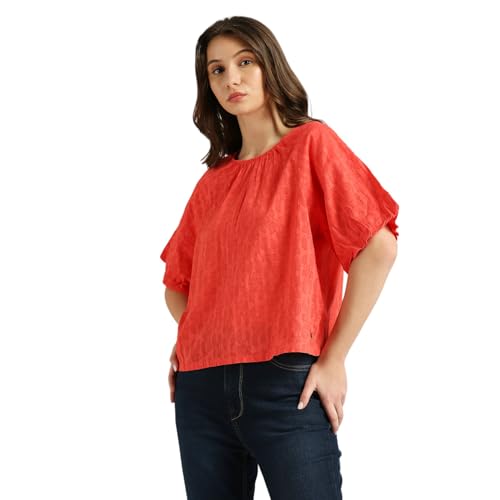 Image of Pepe Jeans Women's Cotton Floral Relaxed Fit T-Shirt
