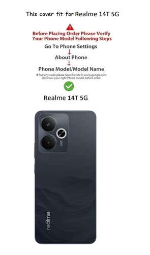 Image of COVERBLACK Flexible Rubber Case Back Cover for Compatible Model with Realme 14T (2025) - Transparent