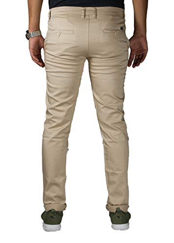 Image of 0-DEGREE Men's Regular Fit Cotton Trouser (0DCotPantRaidParent Beige, Black 32)