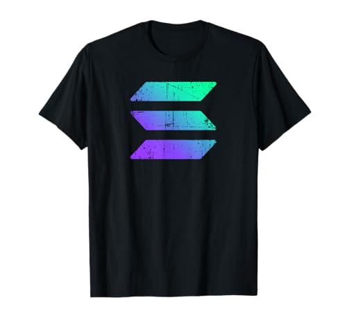 Vintage SOLANA Crypto SOL Coin Blockchain Decentralized T-Shirt