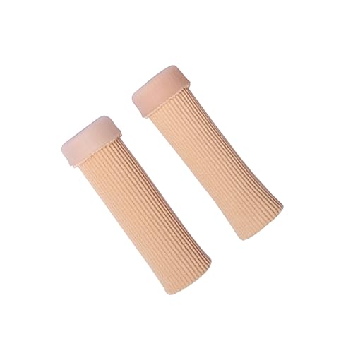 Healeved Moisturizing Toe Finger Sleeves Corns Reduction Elasticized Tube Cut to Size 2 Pieces Set