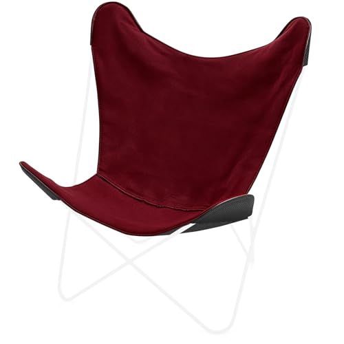 ADXTPB Butterfly Chair Replacement Cover Waterproof Relaxing Butterfly Chairs Covers for Indoor or Outdoor Olefin Cover ONLY (Wine Red)