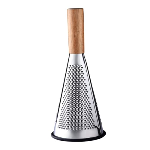 Rallador cónico con mango de madera multicolor portátil miniatura 1