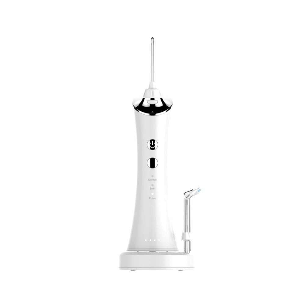 Water Flosser profesjonalny bezprzewodowy dentystyczny irygator jamy ustnej - przenośny i ładowany wodoodporny 4 tryby wata wodna do domu i podróży, do pielęgnacji szelek i mostów