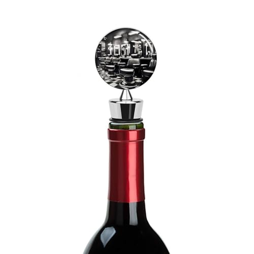 Bouchon de vin réutilisable de style monochrome accessoire bouteille fraîcheur