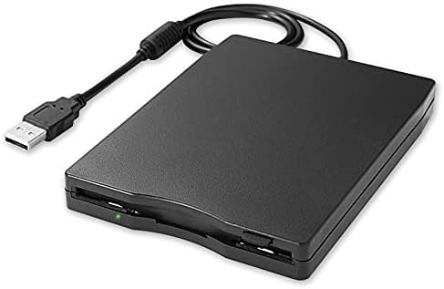 HANNORD USB External Floppy Disk Drive, 3.5-inch Portable 1.44MB FDD Diskette Drive, Plug and Play Floppy Disk Reader Adapter for Laptop Desktop Computer Windows 2000/XP/Vista/7/8