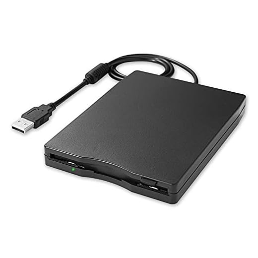 HANNORD USB External Floppy Disk Drive, 3.5-inch Portable 1.44MB FDD Diskette Drive, Plug and Play Floppy Disk Reader Adapter for Laptop Desktop Computer Windows 2000/XP/Vista/7/8