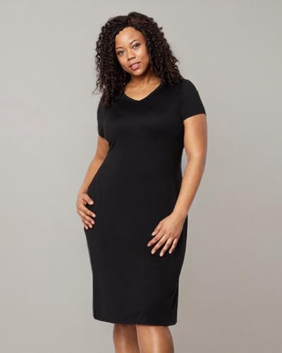 Image of 32 DEGREEES Women's Cool T-Shirt Dress | Moisture Wicking | Ultra-Soft | Anti - Odor | Side Slits