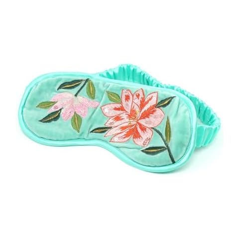 Peace of Mind Turquoise Velvet Sleep Mask Cover