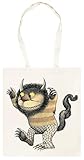 Langlebige Tinte Udaytee Wo Die Wilden Kerle Wohnen, Carol Beigefarbene Unisex-Einkaufstasche Aus Baumwolle