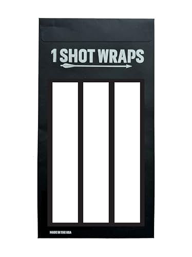 Arrow Wraps for Carbon Shafts - Glossy, Bright Colors- Pack of 15- Various Lengths and Widths. (1.25
