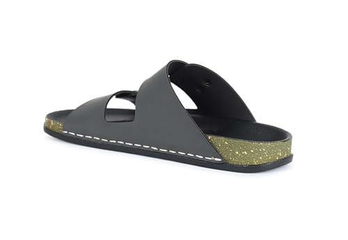 Image of AADI Men's Synthetic Leather Lightweight Comfortable Indoor Outdoor Daily Use Casual Slides /Slippers /Sandals /Floaters