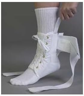 Med Spec ASO Ankle Stabilizer Orthosis with Plastic Stays, White, Large