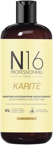 Champú Bio Karité N16 Professionnel – Nutrición e Hidratación – Certificado Cosmos Organic ECOCERT – Sin Sulfatos ni Parabenos – Marca Francesa – 500 ml