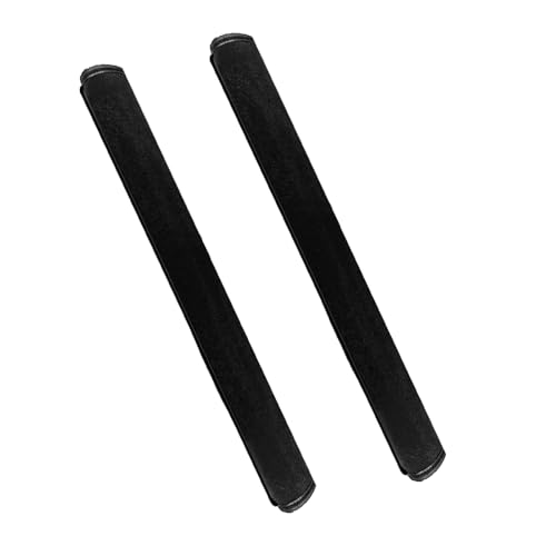 2Pack 18.7×1.37×1.37in Armrest Handle Cover, Pushchair Protector Handlebar Sleeve Bumper Dust Proof Handle Accessories Removable Fabric Universal Pushchair Case Grip Bar Replacement Arm Covers