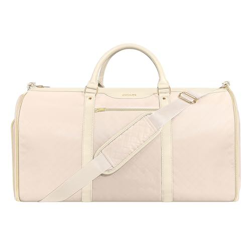 Ultimate 3-in-1 Garment Duffel Bag – Wrinkle-Free, Spacious 50L Capacity, Waterproof, Ideal for Business Trips & Weekend Getaways,Beige