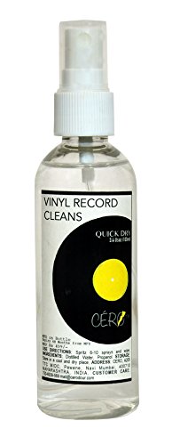 CERO ® Vinyl LP Record Cleaner Spray - Cleaning Solution For Vinyl Records, Removes Dust, Fingerprints & Static, Fast Drying Formula For Optimal Sound, Quick Dry (100ml)