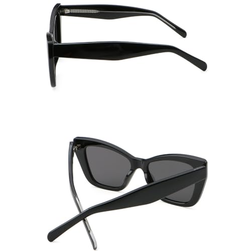 Retro Square Sun Glasses For Women Uv400 Acetate Polarized Sunglasses Cat Eye Female3