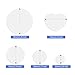 Happizza 200 Pcs Clear Badge Protective Film - 70mm (2.76in), Transparent for 2.25 Inch 58mm Button Maker Machine, DIY Round Badge Button Making Parts