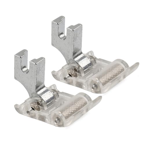 2 Piezas Pie Prensatelas con Rodillo para Máquina de Coser miniatura 3