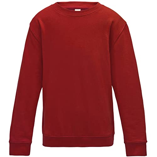 Image of AWDis Just Hoods JH30J Kids Sweatshirt - Fire Red - 1-2 Years