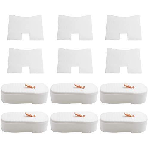 Fette Filter - Vacuum Filter Kit 6 Post Motor Filter & 6 Foam and Felt Filter Compatible with Shark Vertex & UltraLight Corded Stick Vacuum Model #'s HZ2000, HZ2002, HZ251, HZ 200 , HZ 202 Compare to Part # XPMFHZ2000 & XFFKHZ2000