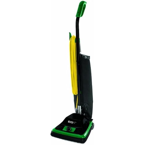 Bissell BigGreen Commercial BG100 ProTough Upright Vacuum with Straight Handle, 870W, 12" Vacuum Width