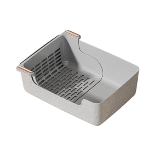 Pet Dog Toilet Pet Pee Toilet Easy Maintenance Sturdy Training Corner Dog Potty Tray for Puppy Cats Other Pets Outdoor, Gray