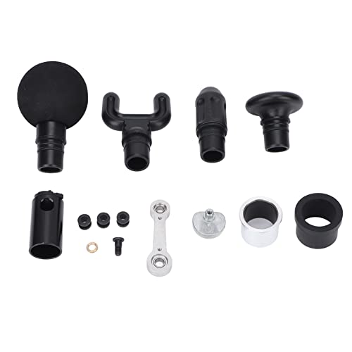 Cabezales de Pistola de Masaje, Punta Adaptadora Accesorio de Pistola de Masajeador Reemplazable, Juego de Cabezales de Masajeador Muscular Piezas de Silicona Varilla de Enlace Pistón Varilla de Conex